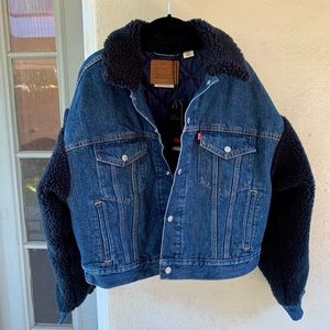 Levi’s Premium Boyfriend Cropped Denim Jacket